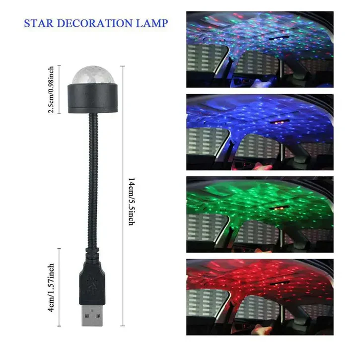 USB Star LED Light Projector - Image 10