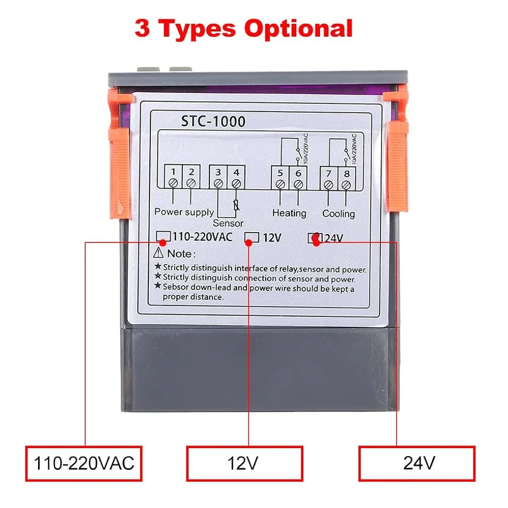 STC-1000 Digital Temperature Controlled Thermostat Switch - Image 2