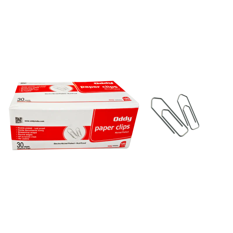 Oddy: PC-30mm Steel Paper Clip Pointed Nickel Plated [Box of 100pcs] - Image 3