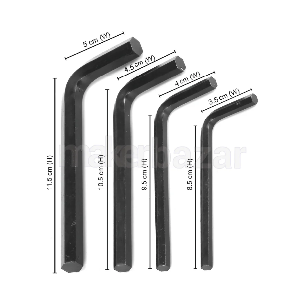 Taparia: KM9V Allen Key Set Black Finish (Pack of 9) - Image 6
