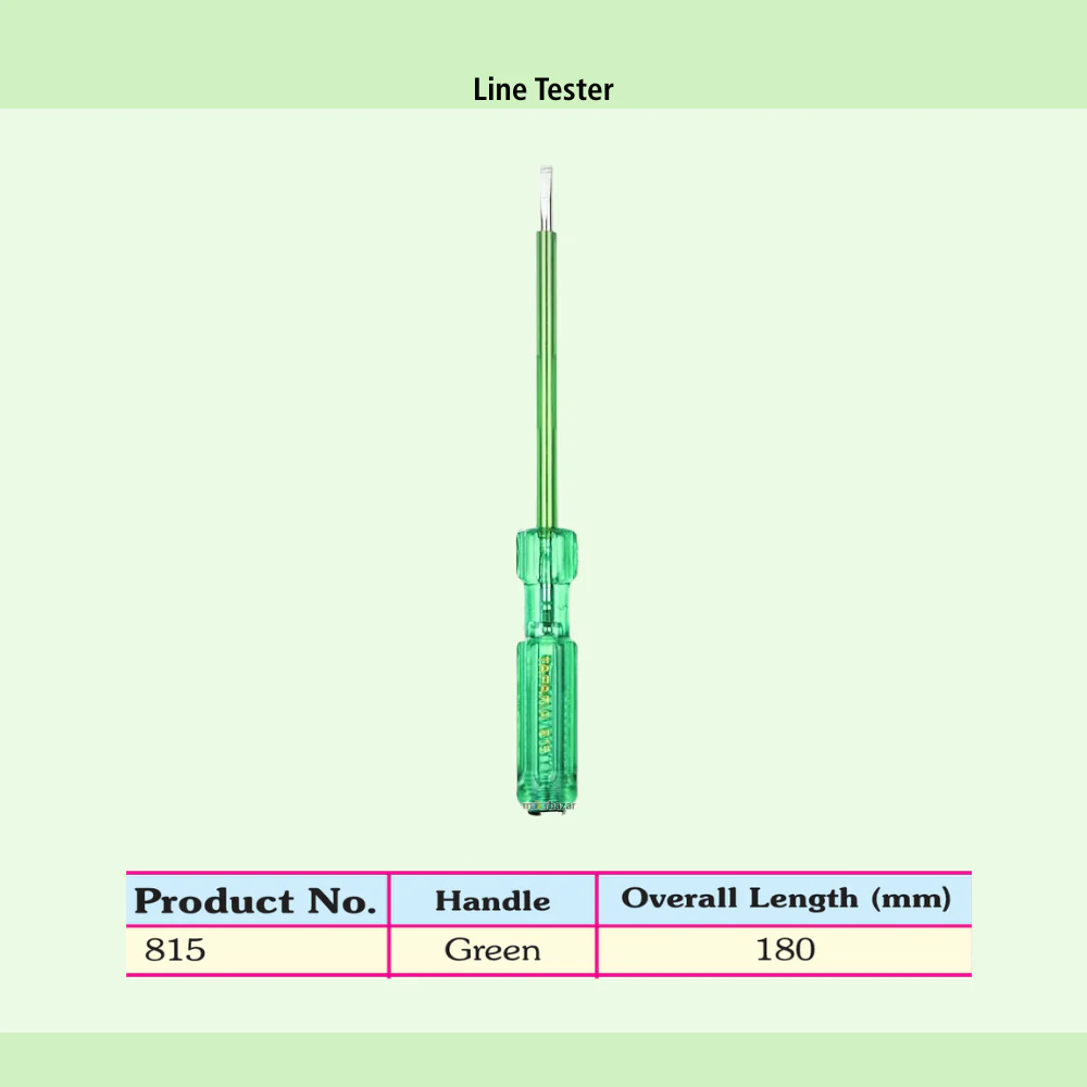 Taparia Line Tester – High Quality Electric Test Screwdriver - Image 5