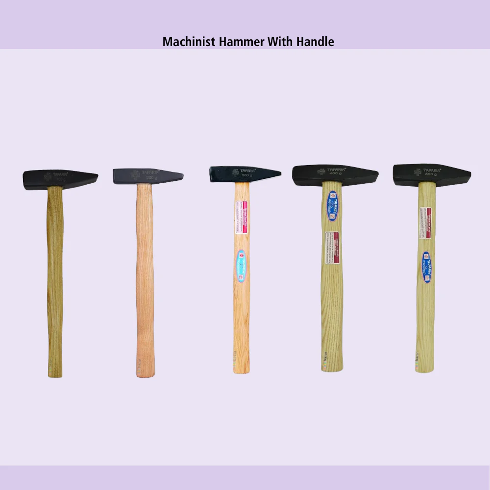Taparia Machinist Hammer with Wooden Handle