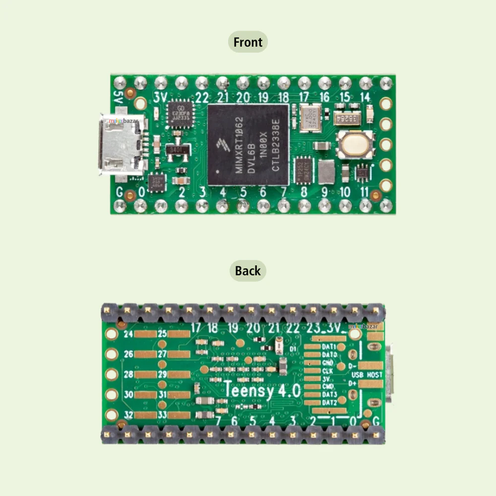 Teensy 4.0 Development Board with Pre-Soldered Headers – ARM Cortex-M7 600MHz Microcontroller - Image 5