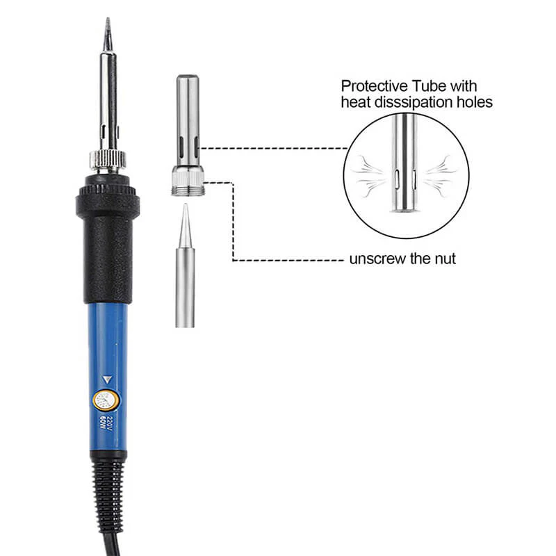 Siron: SI60T Temperature Controlled 60W Soldering Iron with Pointed Tip - Image 4