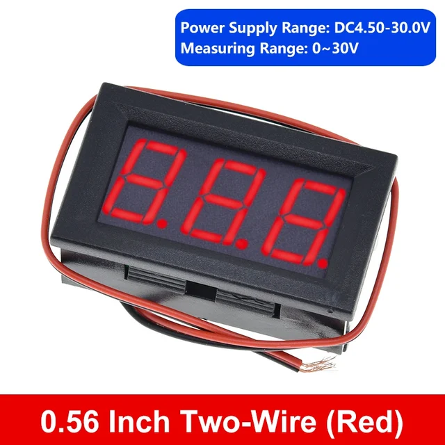 0.56inch Two-Wires LED Light Digital Voltmeter - Image 3