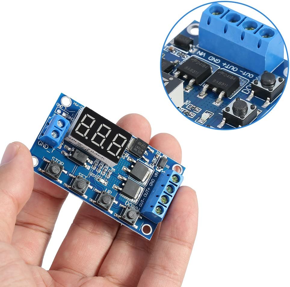 [Type 2] DC 5V-36V Timer Module Trigger Cycle Delay Timer Switch Turn On/Off Dual Mosfet Module with LED Display - Image 2