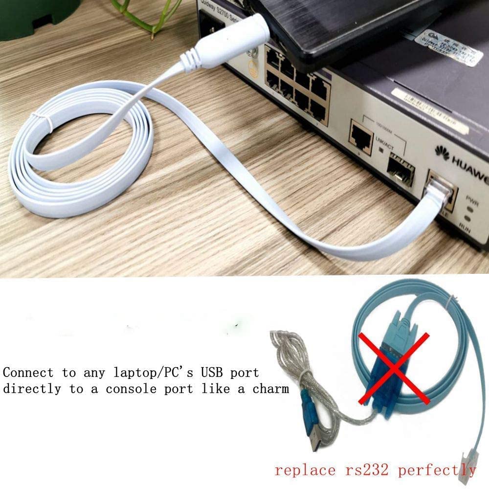 USB 2.0 Male to RJ45 Male Console Cable - Image 6