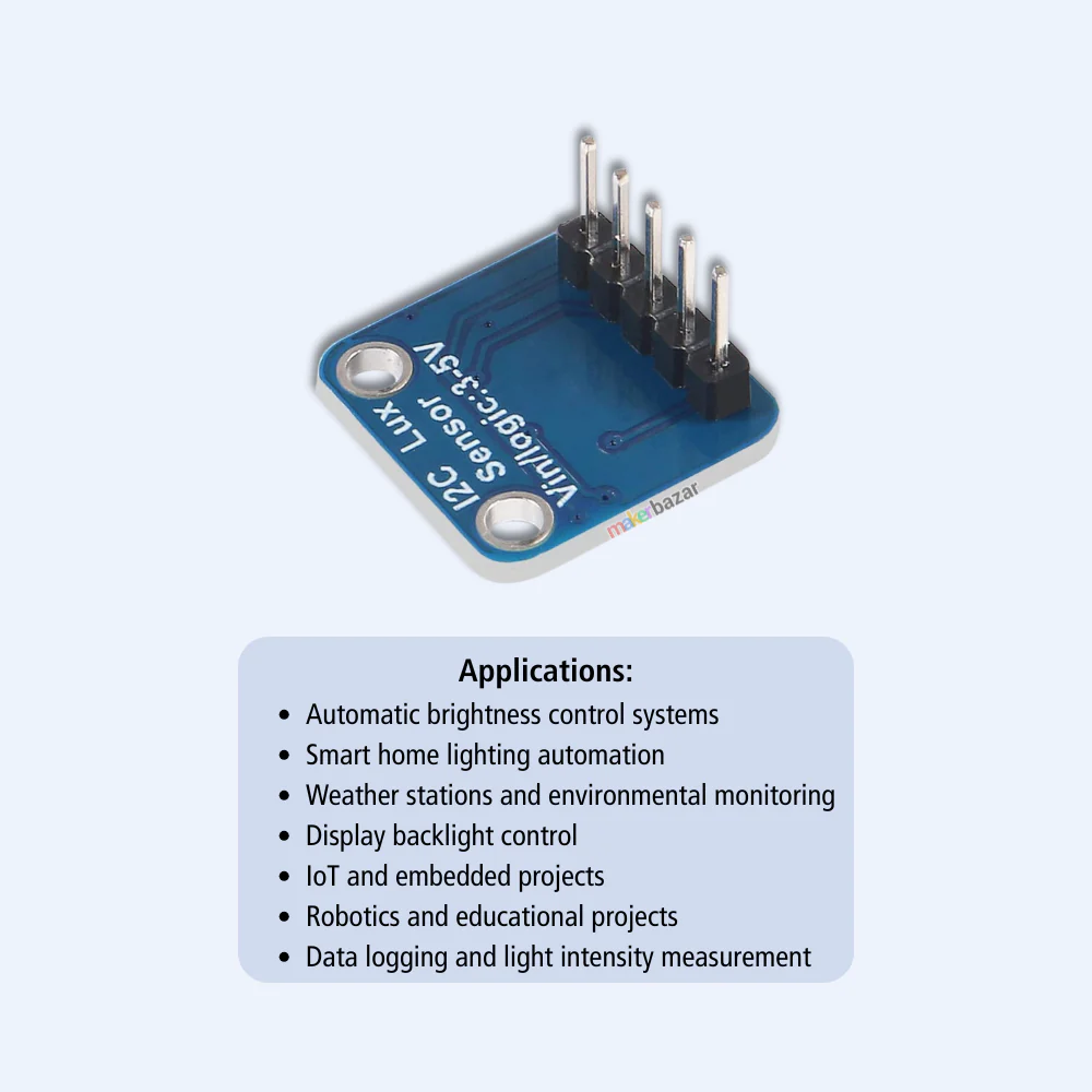 VEML7700 Ambient Light Sensor Module 16-Bit I2C 3.3V–5V - Image 4