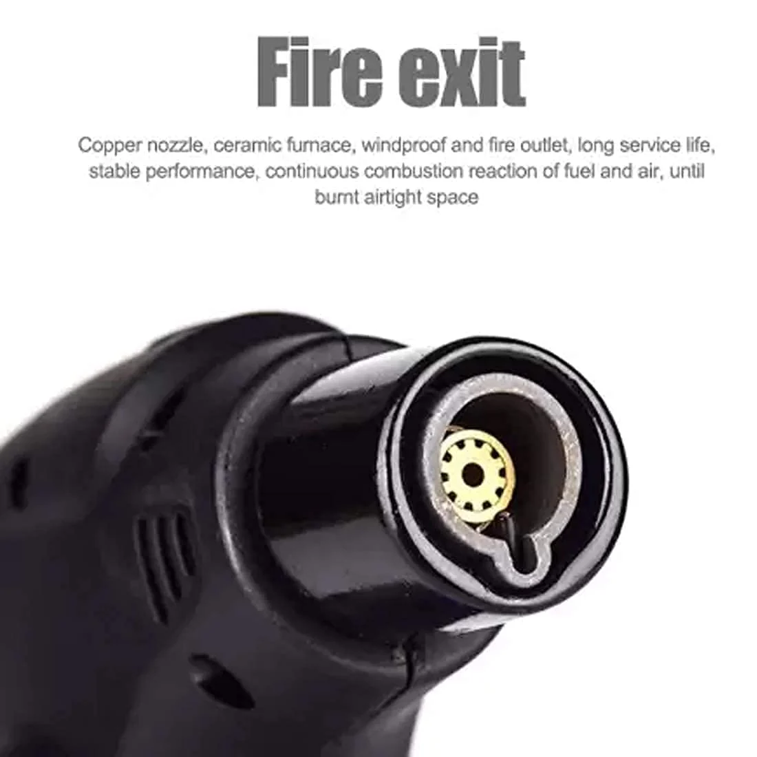 Windproof Refillable Butane Jet Torch Flame Gas Lighter Tool - Image 4
