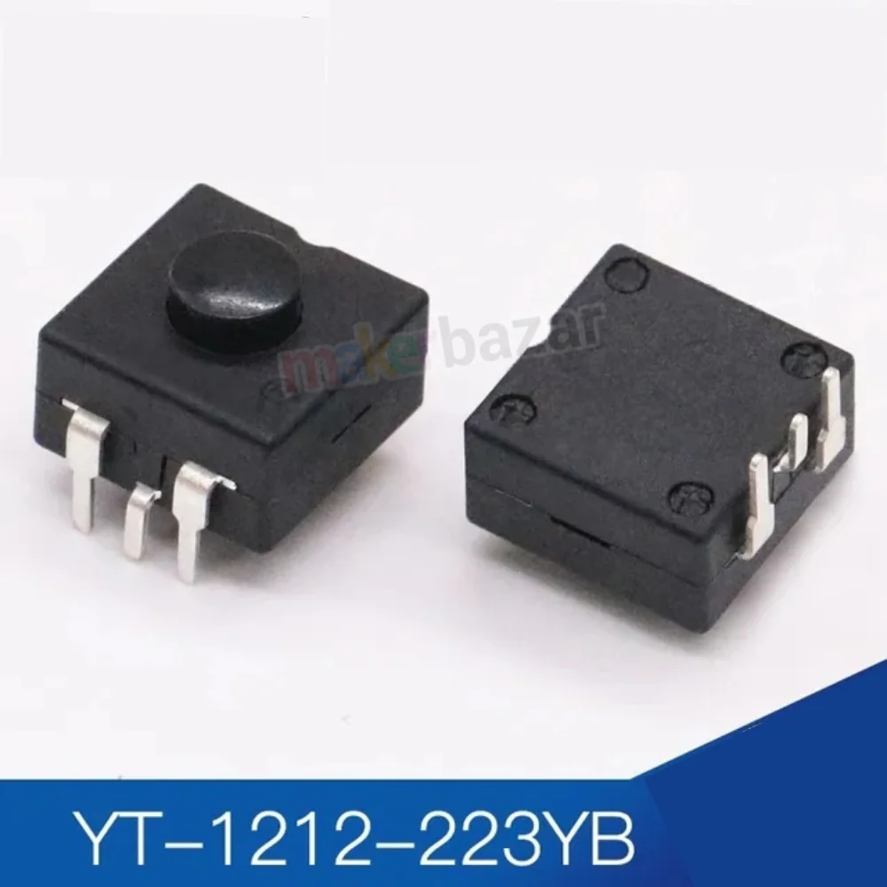 YT-1212 Flashlight Torch Switch Self-Lock Button 12x12mm - Image 11