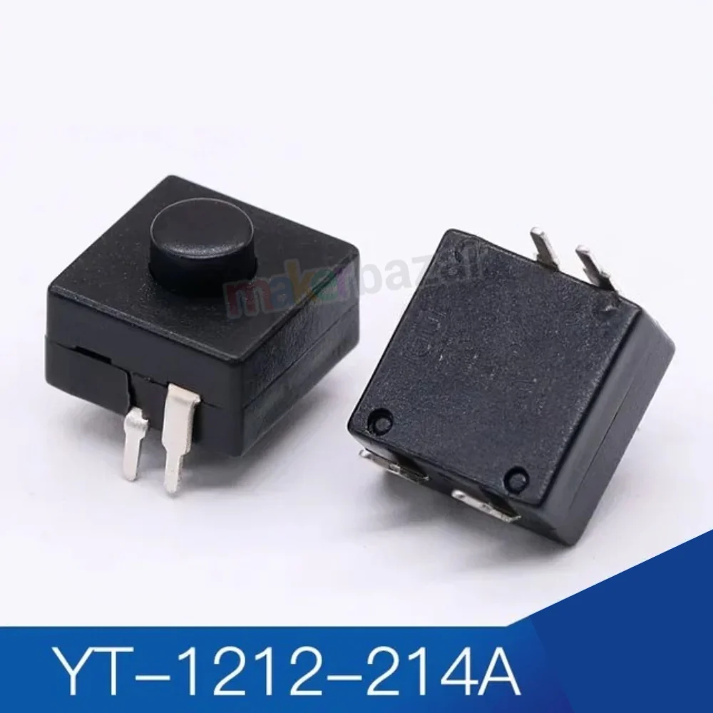 YT-1212 Flashlight Torch Switch Self-Lock Button 12x12mm - Image 5