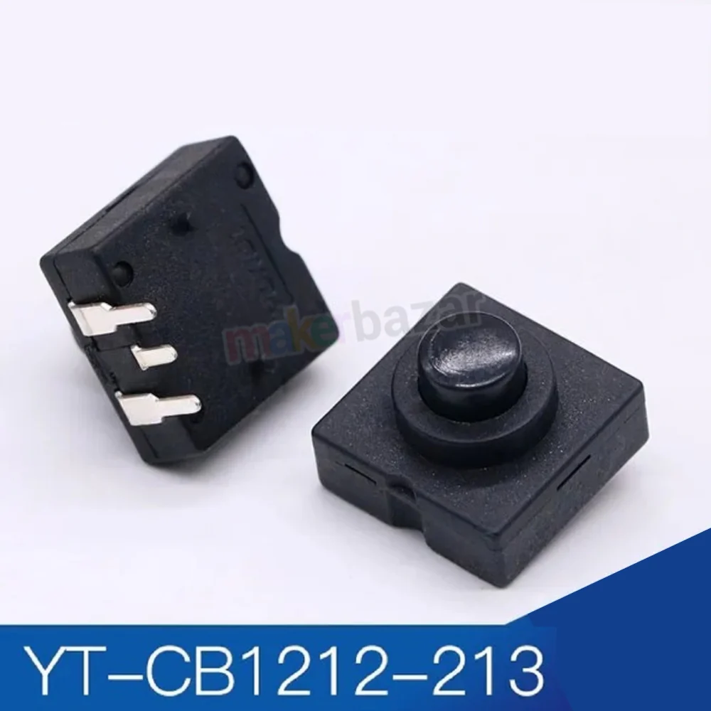 YT-1212 Flashlight Torch Switch Self-Lock Button 12x12mm - Image 6
