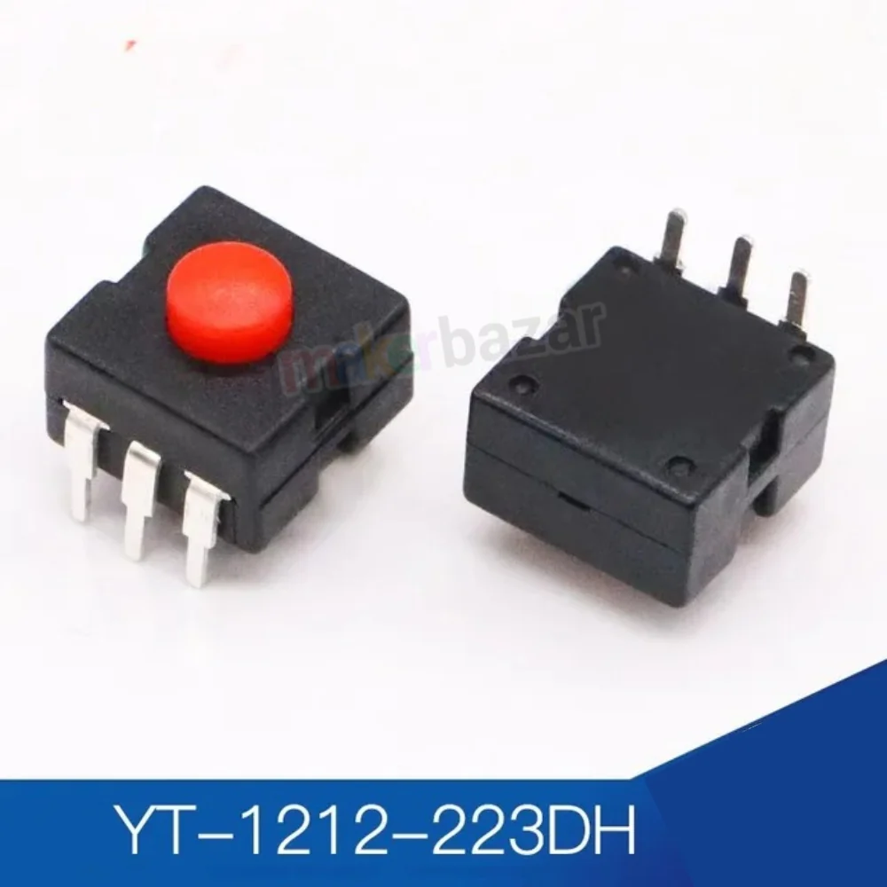 YT-1212 Flashlight Torch Switch Self-Lock Button 12x12mm - Image 8